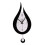 HOMYL Pendulum Wall Clock - Black - 30 cm - Silent - Decorative for Kitchen 1