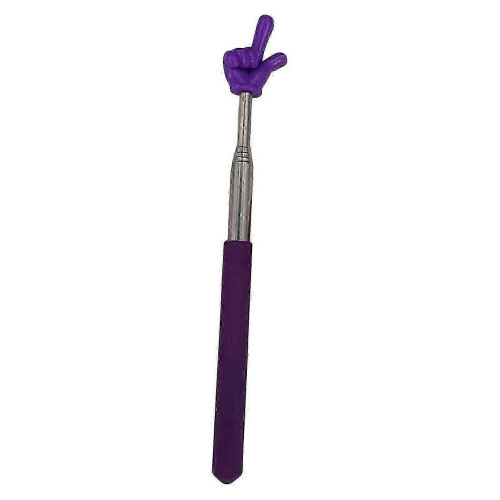 (Purple) Finger Pointer Stick Professional Telescopic Teachers Pointer Long-lasting Handheld Pointer Stick For Classroom - Hz