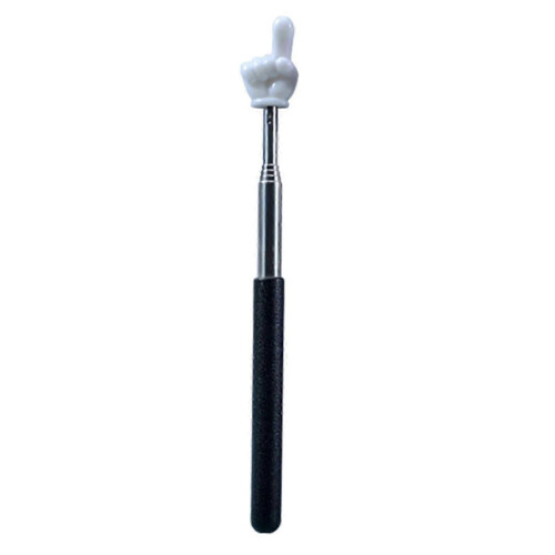 (Black) Finger Pointer Stick Professional Telescopic Teachers Pointer Long-lasting Handheld Pointer Stick For Classroom - Hz