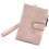 Wallet - Women's - PU Leather - Pink - Large Capacity - RFID Blocking - Zippered 1