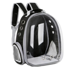 Double Shoulder Portable Pet Carrier Backpack for Dogs and Cats, Outdoor Travel, Black