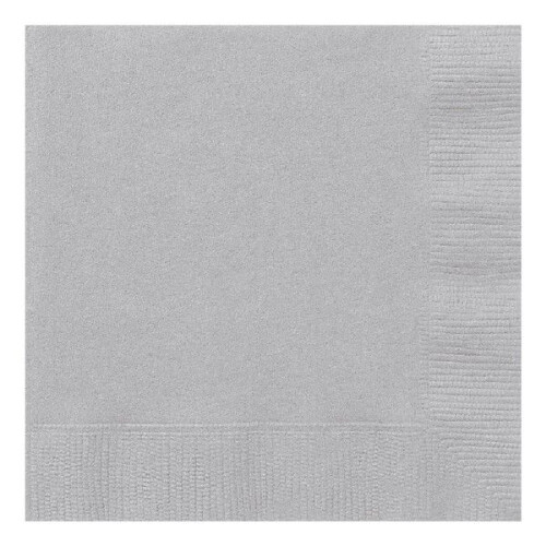 Silver Napkins (Pack of 20)