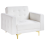Beliani Armchair ABERDEEN Boucle Off-White 4