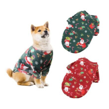 Christmas dog costume, 2-piece Christmas sweater for dogs and cats, pet clothes, winter holiday outfit, M