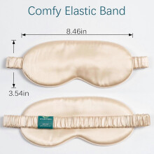 100% 22 Momme 6A Grade Double-Sided Pure Mulberry Silk Eye Mask Soft Breathable