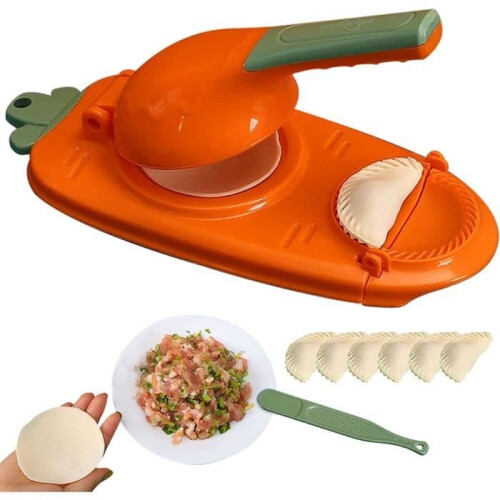 2-IN-1 Dumpling Mold Press, Dumpling Making Tool, Manual Pastry Tool for Pressing Orange Peel