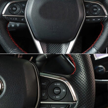 2PCS Stainless Steel Interior Stickers for XV70 2017 2018 Steering Wheel Trim Cover Accessories