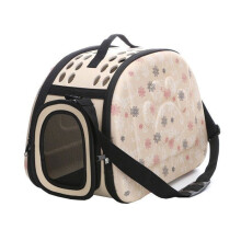 Folding Dog and Cat Carrier Bag, Handbag with Shoulder Strap, Small, Breathable Pet Carrier for Outdoor Travel