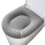 Weicher Toilettensitzbezug mit Griff - Hellgrau 1