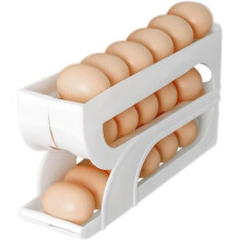 3-Tier Fridge Egg Dispenser, Self-Rolling Egg Storage Container to Save Space, Egg Holder