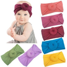 Elastic Hoops Baby Girl Headbands - Donut - 7 Colors - Soft and Comfortable