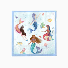 Mermaid Paper Napkins 33 x 33 cm (pack of 20)