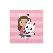 Gabby's Dollhouse Paper Napkins, 33 x 33 cm (pack of 20)