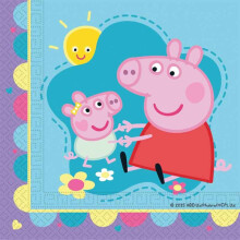 Peppa Pig Made With Love Napkins (Pack of 20)