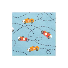 Racing Cars Paper Napkins, 33 x 33 cm (pack of 12)