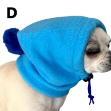 (pet cap 4 / S) Pet fur hat, small warm hat with drawstring, cute, for dogs