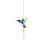 Wind Chime - Painted Bird Metal Pendant 1