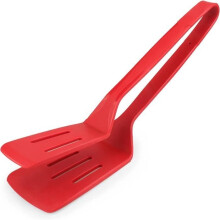 Kitchen tongs - Kitchen - Silicone - 28x7 cm - Red - Dishwasher safe