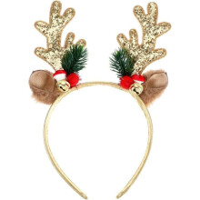 Cute Christmas headbands - glittery Christmas hair with reindeer antlers - Christmas costume accessory for Christmas party