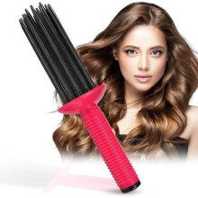 Hair Curler Comb - Styling Brush - Ergonomic - Eco-Friendly Resin - Compact and Portable