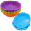 Cake mold - 8 pieces - Silicone - Reusable - Non-stick - 10.5 cm 1