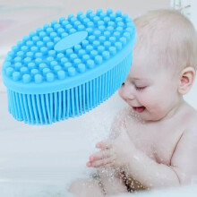 ARAMOX Baby Massage Brush, Silicone Baby Sensory Brush, Bath Massage Brush, Tactile Training Brush Head, Comb Washer