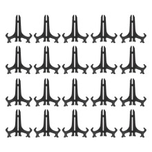 20-Piece Plastic Plate Display Stand Picture Frame, Decorative 5-inch