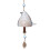 Bird-shaped wind chime, unique style, hand-painted, home decor, white 1