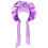 Silk sleep bonnet - Purple - Soft and stretchy 1