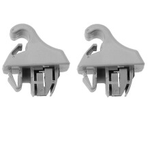 2Pcs Gray Sun Visor Hook Holder Clip MR779704 MR779705 for Montero MK3 2000-2006 Sunvisor Hanger Hook