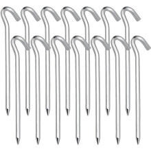 14 Pcs Tent Pegs, Steel Tent Stakes, Ground Hooks - Ideal for garden, camping tents