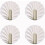 4-piece seashell-shaped wall hooks - white, cute shaped wall hooks, self-adhesive hanging hooks 1