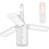 Camping Lamp, 4000mAh Rechargeable Foldable Camping Lantern with 3 Brightness Modes, Light Gray 1