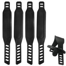 Universal Pedal Straps - Rubber - 2 Pairs - Adjustable - Comfortable