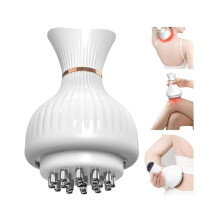 Massager, Orthomassager, 4-in-1 Electric Massager for Feet, Legs and Body with Heating, Vibration and Muscle Relief (White)