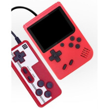 Portable Console - Retro - 400 Games - 3-inch Screen - USB Rechargeable - Red