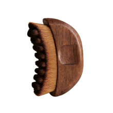 Walnut Lymphatic Brush - Wooden Massager for Face Neck & Body Contour