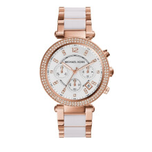 Michael Kors MK5774 Parker White Dial Two Tone Ladies Watch