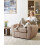 Beliani Armchair ELLEDE Boucle Light Brown 2