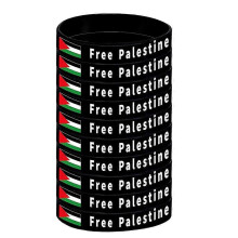 Free Palestine Bracelet with Palestinian Flag Silicone Protest Bracelet