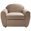 Beliani Armchair ELLEDE Boucle Light Brown 5