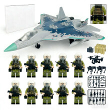Military Building Blocks Soldiers Airplane Humanoid Mini Figure Toys Christmas Gift