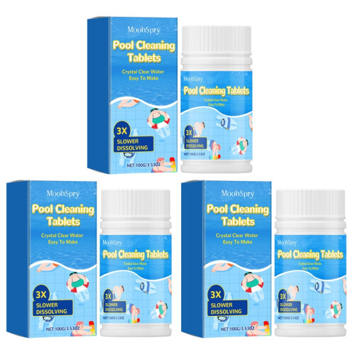 Pool Cleaning Tablets,Hot Tub And Spa Chlorine Tablets,Multifunction Algaecide Clarifier