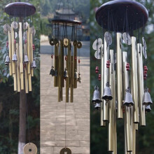 13-Tube Copper Wind Chime - Outdoor Decoration for Garden and Home