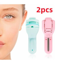 Eyelash curler, Professional eyelash curler with replacement rubber, Portable eyelash curler suitable for all eyelash shapes, 2pcs