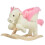 Cheval à bascule avec effets sonores, poignées, peluche pour bébé, siège à bascule 1
