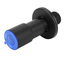 G1/2 Thread Water Stop Valve Black