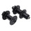 Lightweight 32H Aluminium Hubs Black 1