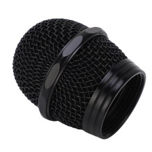 Microphone grille - SALUTUYA - Spherical head - Durable cotton - Stainless steel - Black