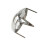 200X copper 8mm Silver Round Cone rivet rivet punk decoration rivet rivet 1